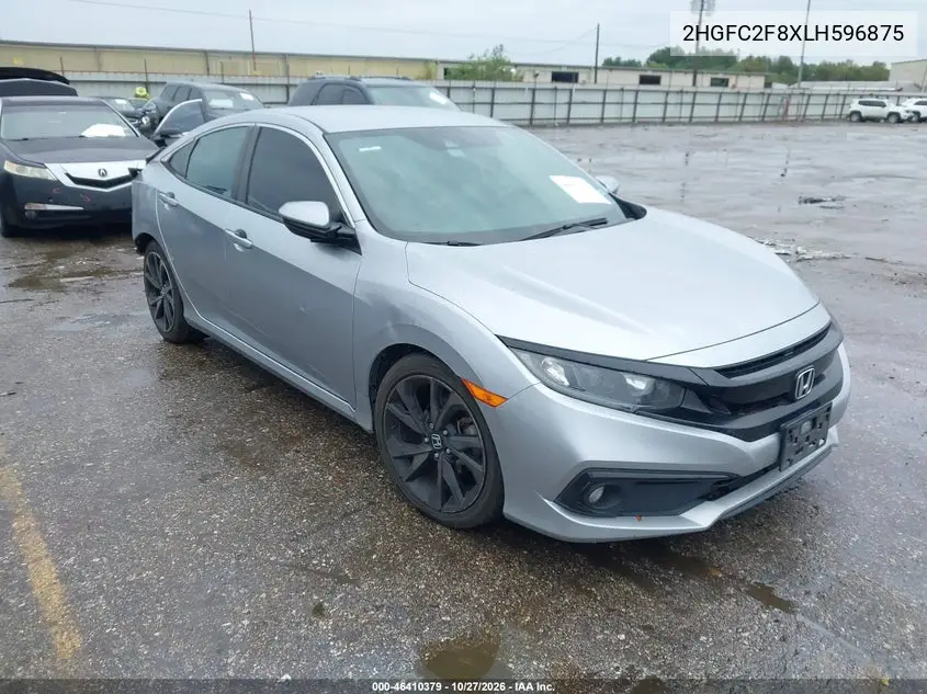 HONDA CIVIC 2020, VIN 2HGFC2F8XLH596875