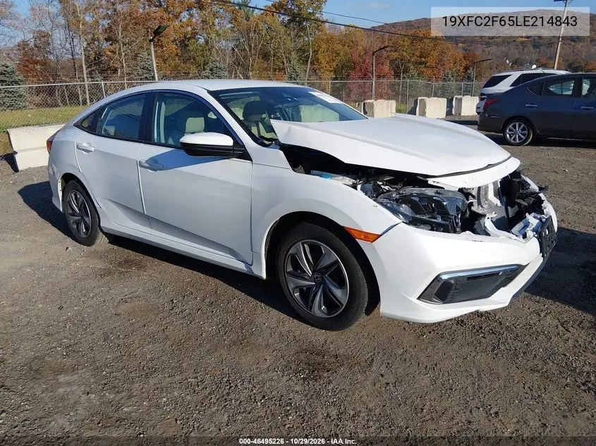 HONDA CIVIC 2020, VIN 19XFC2F65LE214843