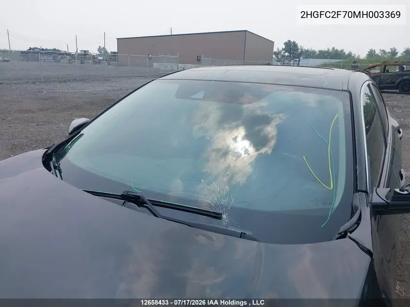 2021 HONDA CIVIC VIN 2HGFC2F70MH003369 — фото 17