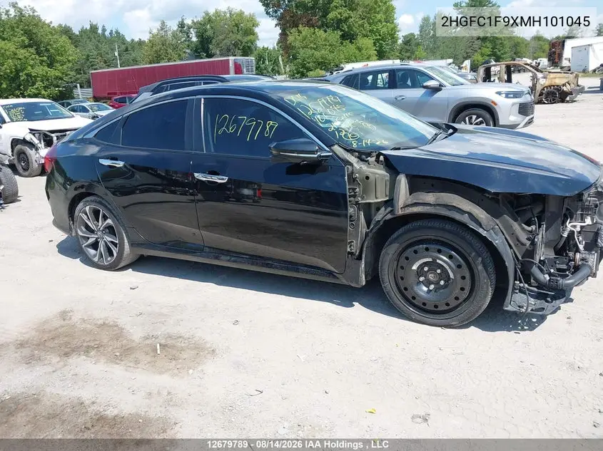 2021 HONDA CIVIC VIN 2HGFC1F9XMH101045 — фото 13