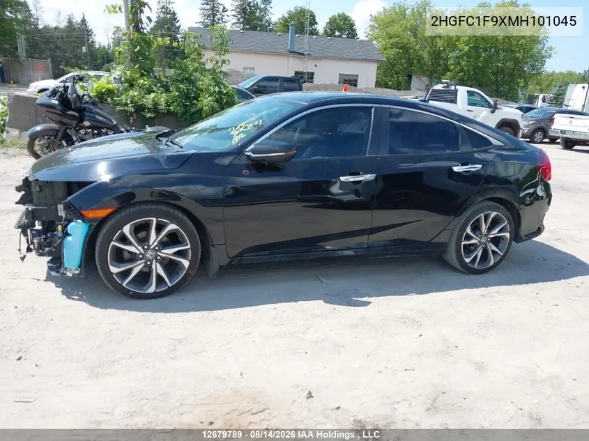 2021 HONDA CIVIC VIN 2HGFC1F9XMH101045 — фото 14