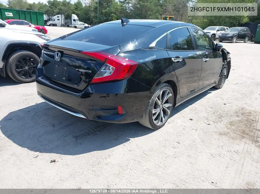 2021 HONDA CIVIC VIN 2HGFC1F9XMH101045 — фото 4