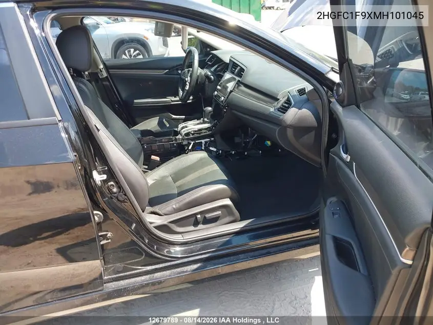2021 HONDA CIVIC VIN 2HGFC1F9XMH101045 — фото 5