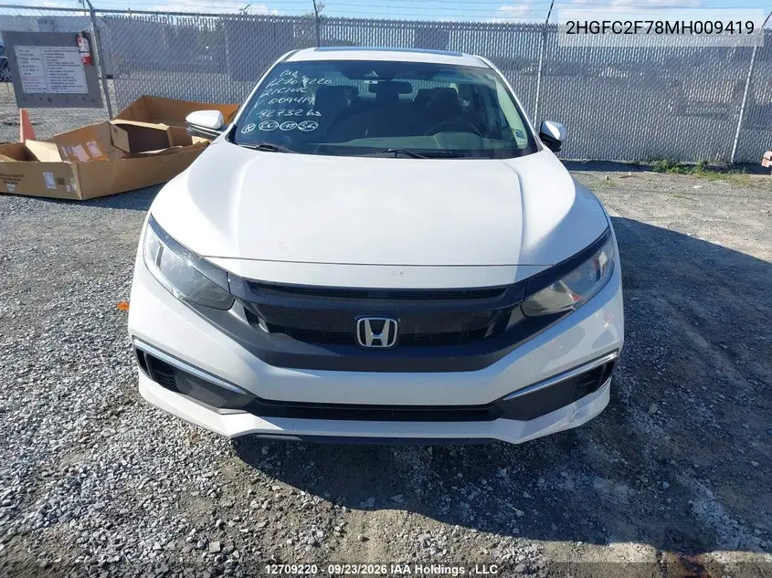 2021 HONDA CIVIC VIN 2HGFC2F78MH009419 — фото 13
