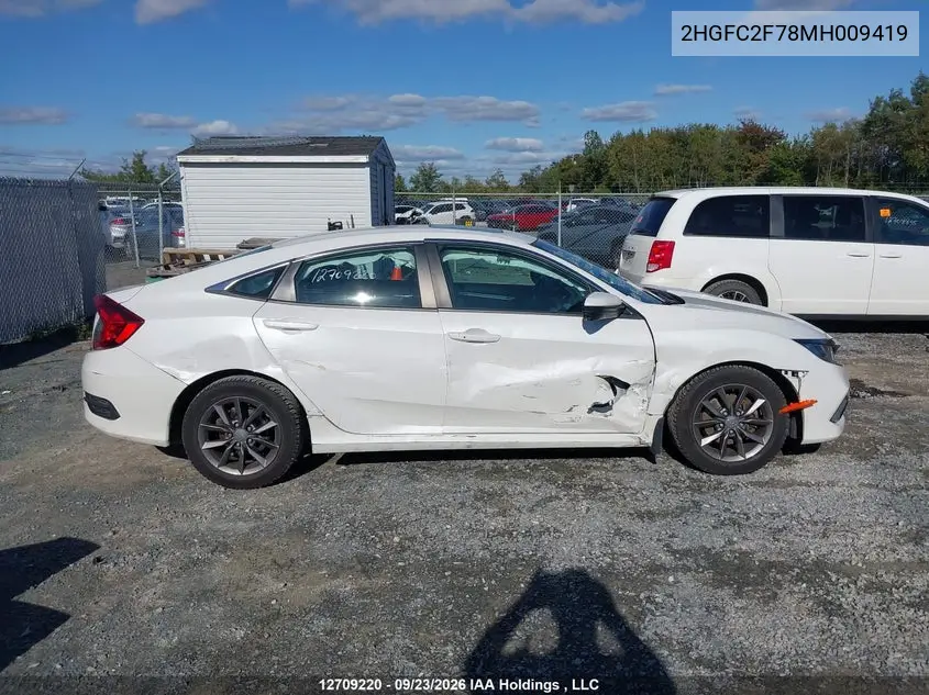 2021 HONDA CIVIC VIN 2HGFC2F78MH009419 — фото 14