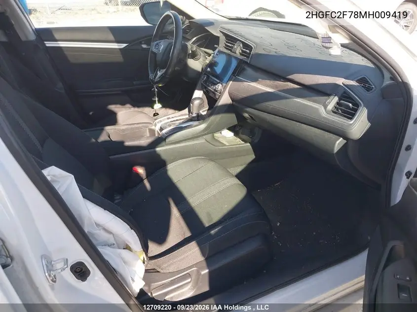 2021 HONDA CIVIC VIN 2HGFC2F78MH009419 — фото 5