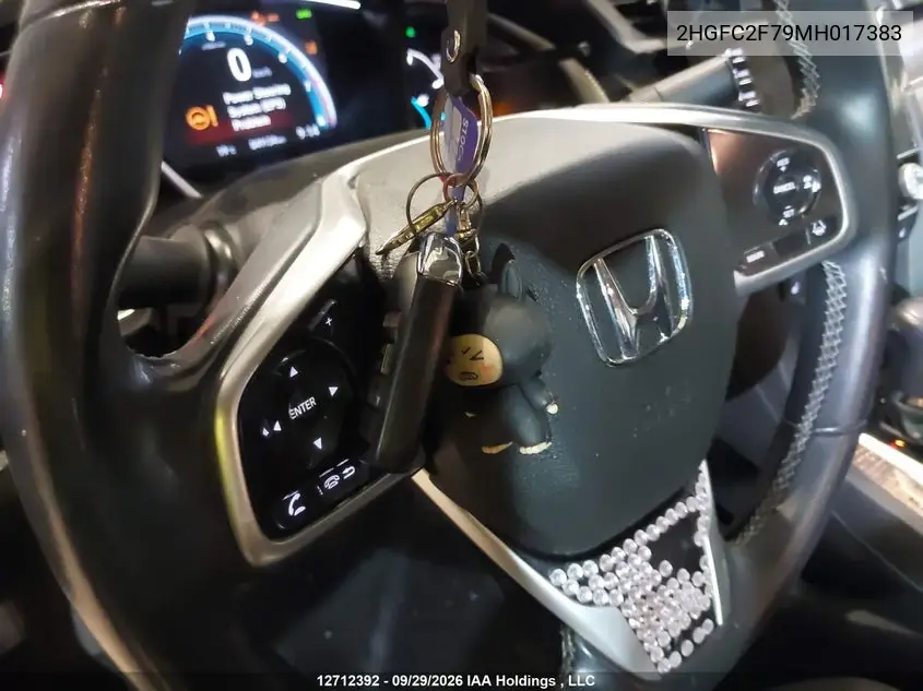 2021 HONDA CIVIC VIN 2HGFC2F79MH017383 — фото 11