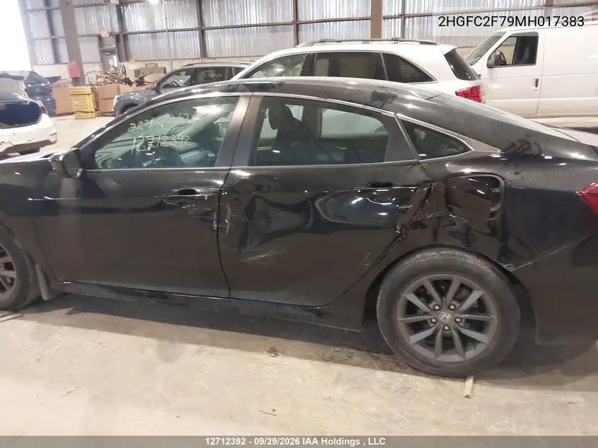 2021 HONDA CIVIC VIN 2HGFC2F79MH017383 — фото 20