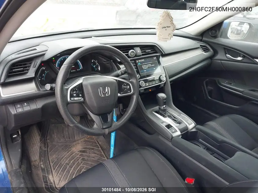 2021 HONDA CIVIC VIN 2HGFC2F50MH000860 — фото 20