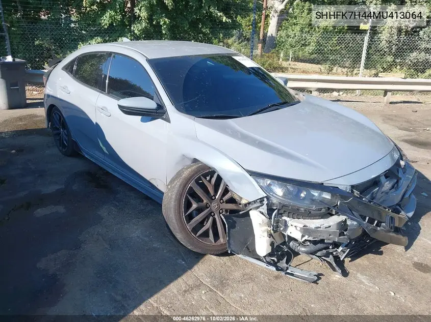 HONDA CIVIC 2021, VIN SHHFK7H44MU413064