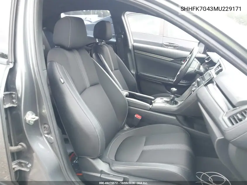 2021 HONDA CIVIC VIN SHHFK7G43MU229171 — фото 5