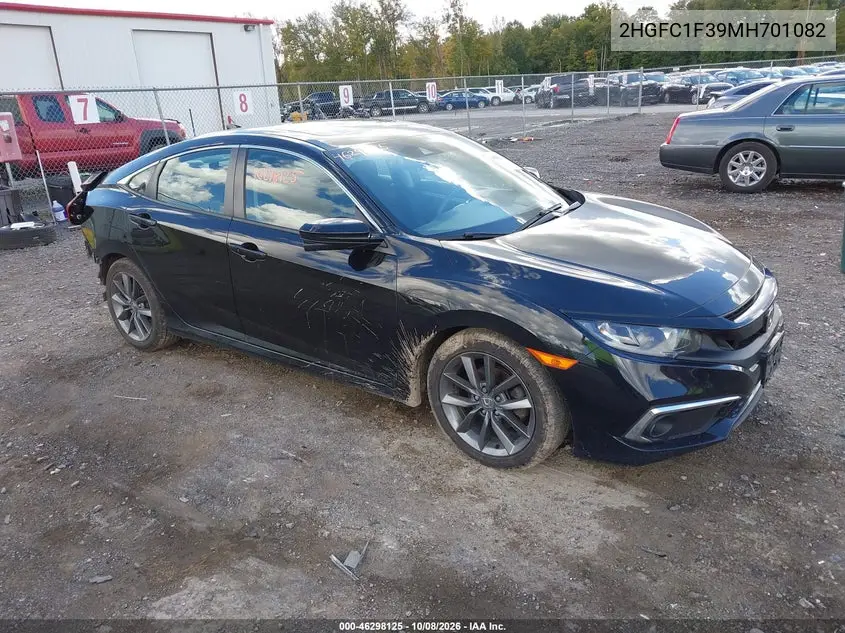 HONDA CIVIC 2021, VIN 2HGFC1F39MH701082