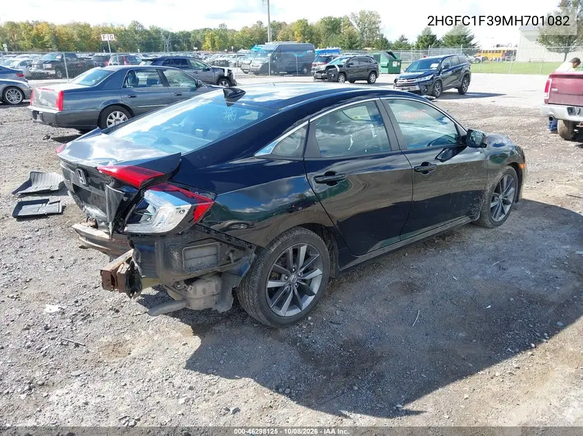2021 HONDA CIVIC VIN 2HGFC1F39MH701082 — фото 4