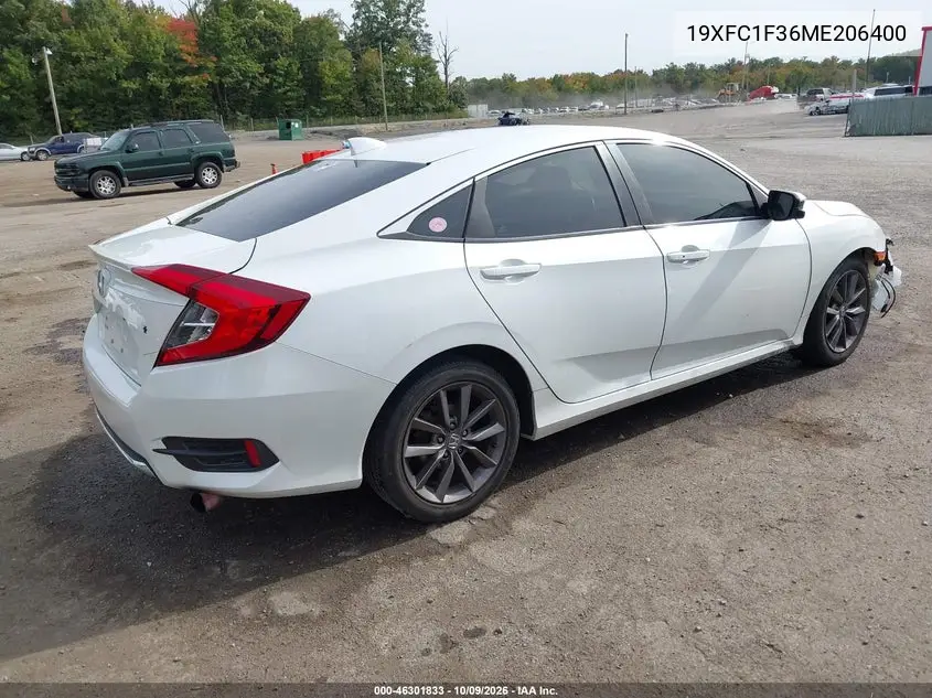 2021 HONDA CIVIC VIN 19XFC1F36ME206400 — фото 4