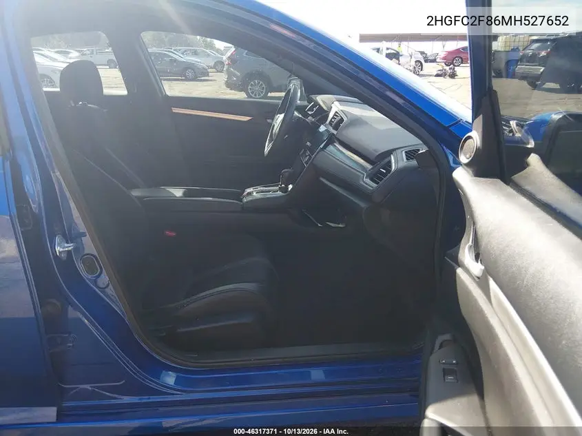 2021 HONDA CIVIC VIN 2HGFC2F86MH527652 — фото 5