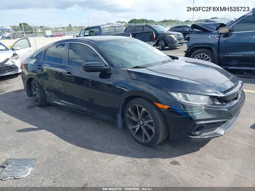HONDA CIVIC 2021, VIN 2HGFC2F8XMH535723
