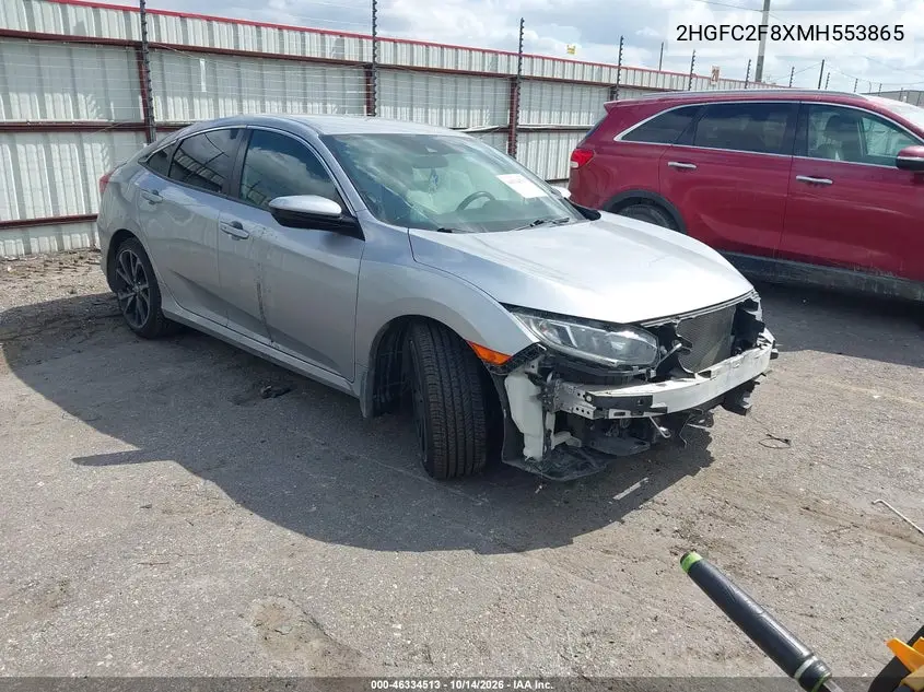 HONDA CIVIC 2021, VIN 2HGFC2F8XMH553865