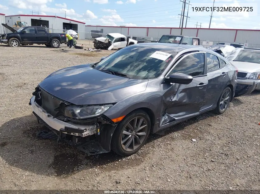 2021 HONDA CIVIC VIN 19XFC1F32ME009725 — фото 2