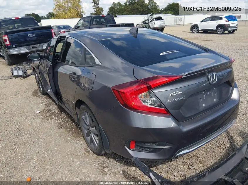 2021 HONDA CIVIC VIN 19XFC1F32ME009725 — фото 3