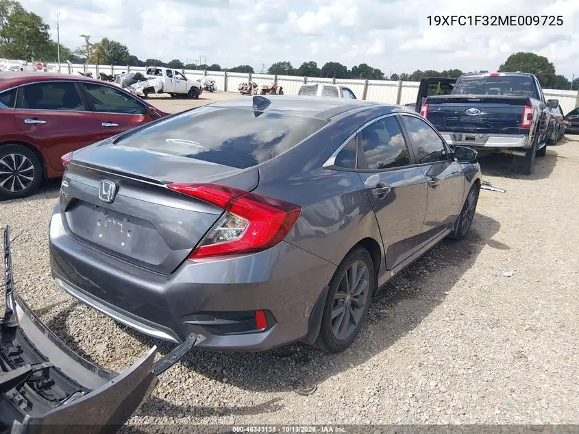 2021 HONDA CIVIC VIN 19XFC1F32ME009725 — фото 4