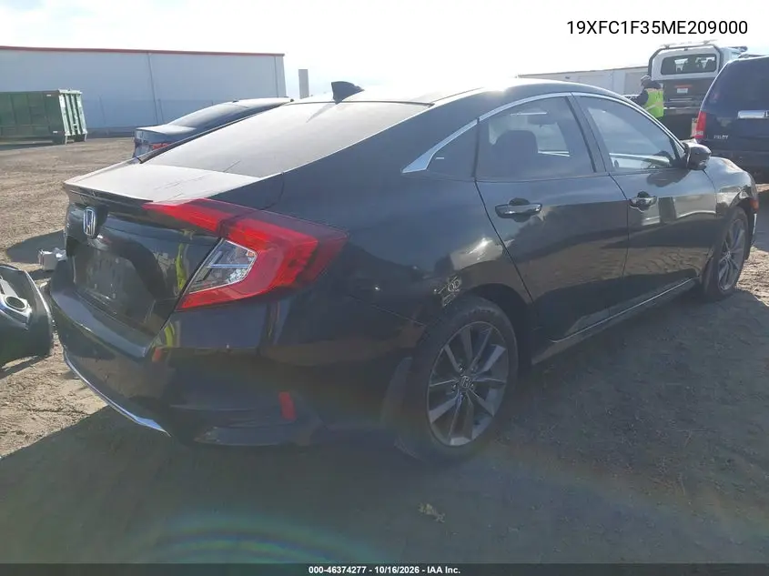2021 HONDA CIVIC VIN 19XFC1F35ME209000 — фото 4