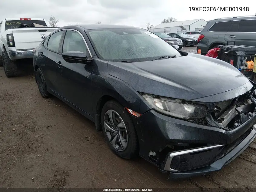 HONDA CIVIC 2021, VIN 19XFC2F64ME001948