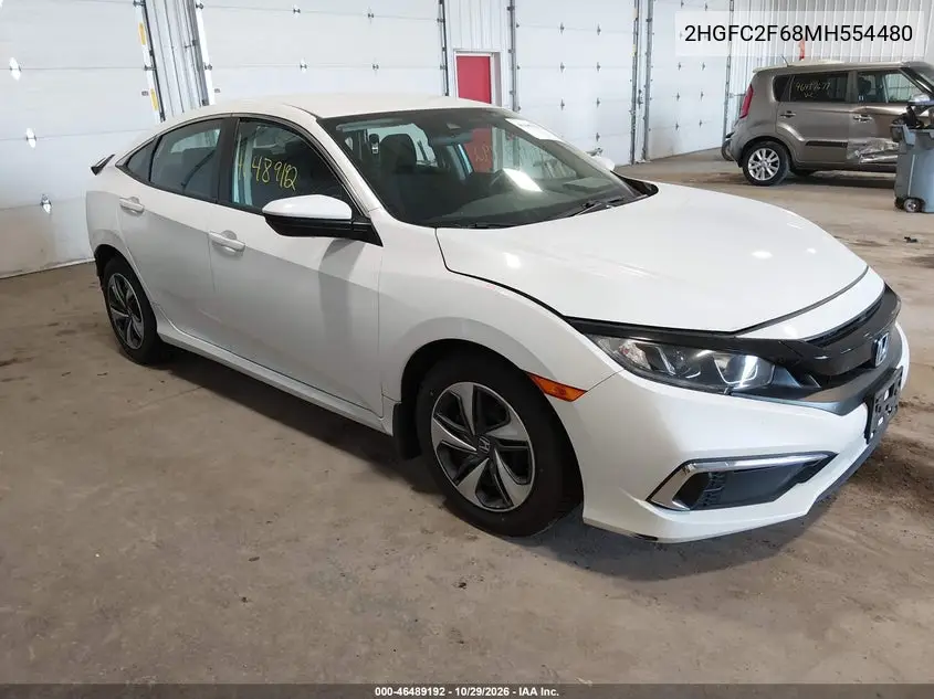 HONDA CIVIC 2021, VIN 2HGFC2F68MH554480
