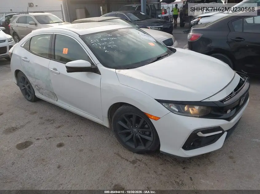 HONDA CIVIC 2021, VIN SHHFK7H62MU230568