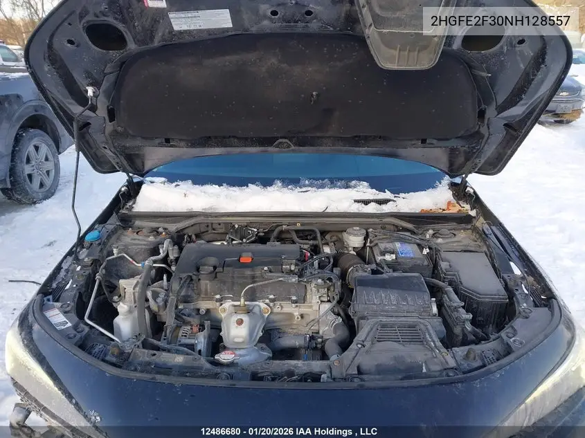 2022 HONDA CIVIC VIN 2HGFE2F30NH128557 — фото 10