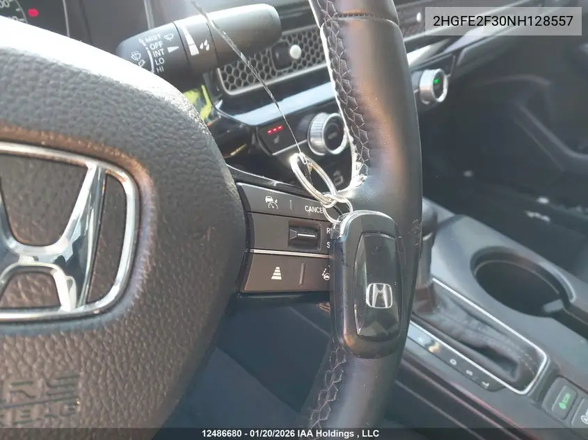 2022 HONDA CIVIC VIN 2HGFE2F30NH128557 — фото 11
