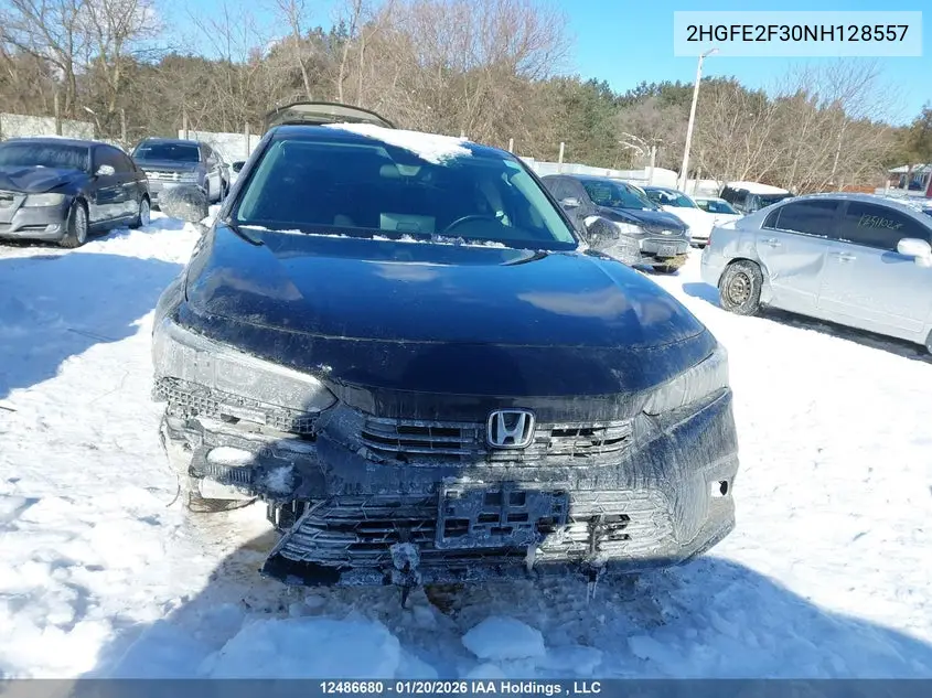 2022 HONDA CIVIC VIN 2HGFE2F30NH128557 — фото 12