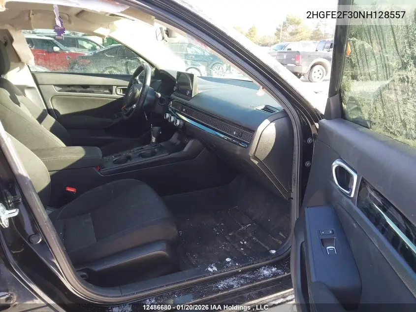 2022 HONDA CIVIC VIN 2HGFE2F30NH128557 — фото 5