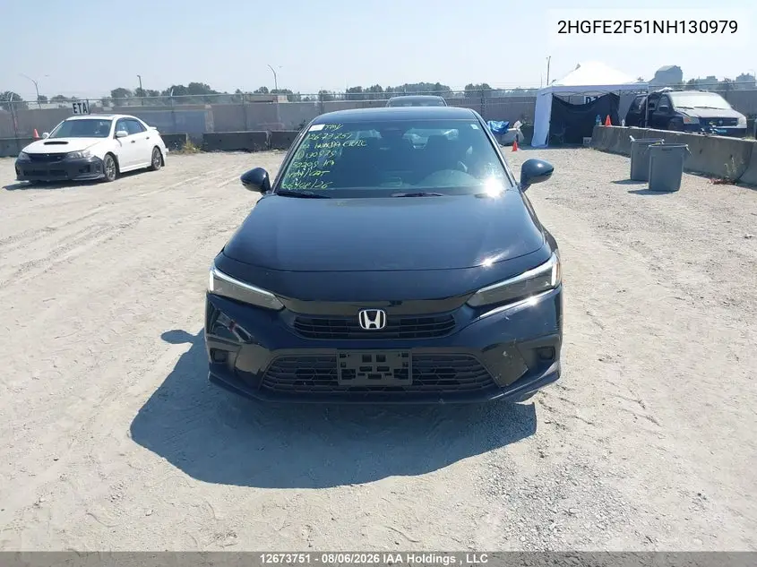 2022 HONDA CIVIC VIN 2HGFE2F51NH130979 — фото 12