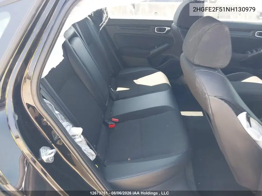 2022 HONDA CIVIC VIN 2HGFE2F51NH130979 — фото 8