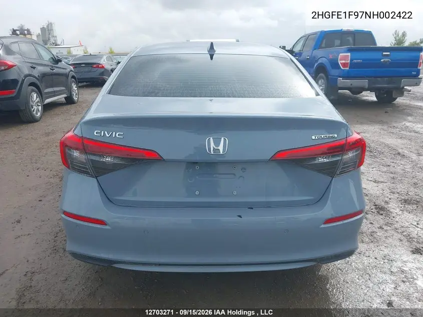 2022 HONDA CIVIC VIN 2HGFE1F97NH002422 — фото 15