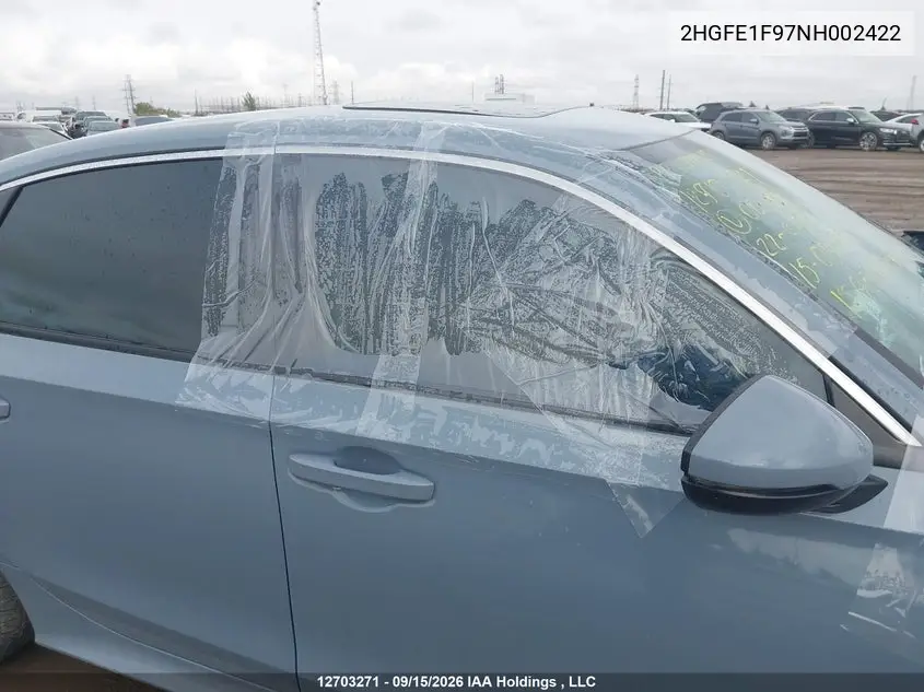 2022 HONDA CIVIC VIN 2HGFE1F97NH002422 — фото 20