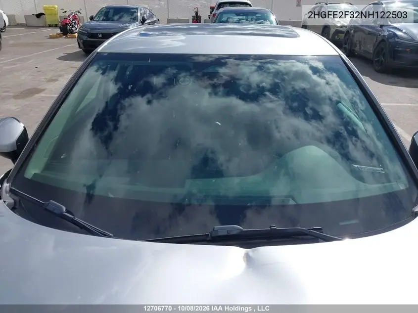 2022 HONDA CIVIC VIN 2HGFE2F32NH122503 — фото 18