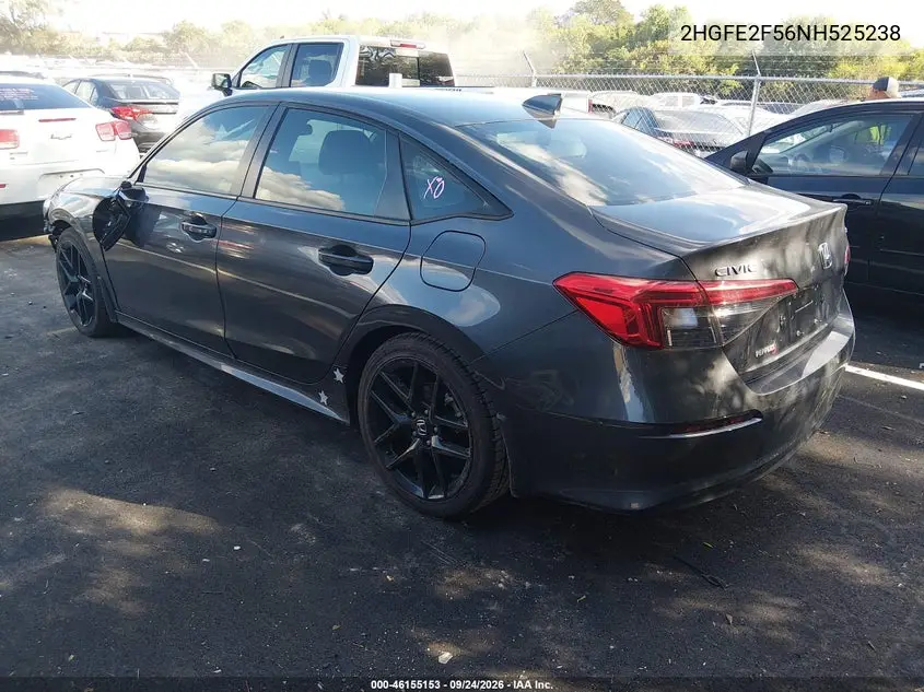 HONDA CIVIC 2022, VIN 2HGFE2F56NH525238
