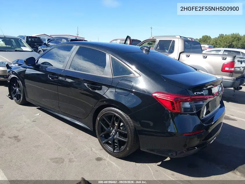 2022 HONDA CIVIC VIN 2HGFE2F55NH500900 — фото 3