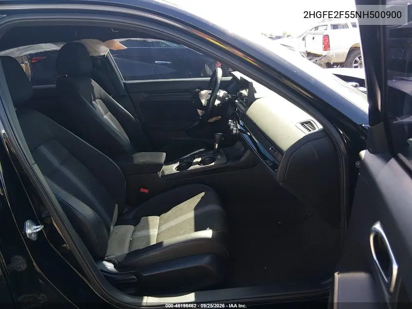 2022 HONDA CIVIC VIN 2HGFE2F55NH500900 — фото 5