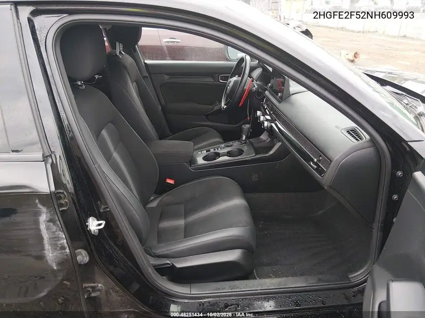 2022 HONDA CIVIC VIN 2HGFE2F52NH609993 — фото 5