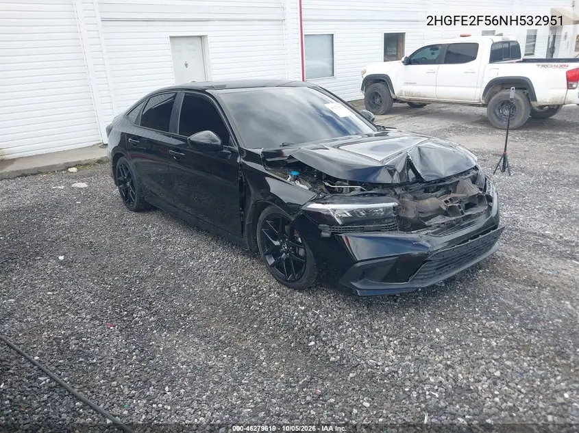 HONDA CIVIC 2022, VIN 2HGFE2F56NH532951