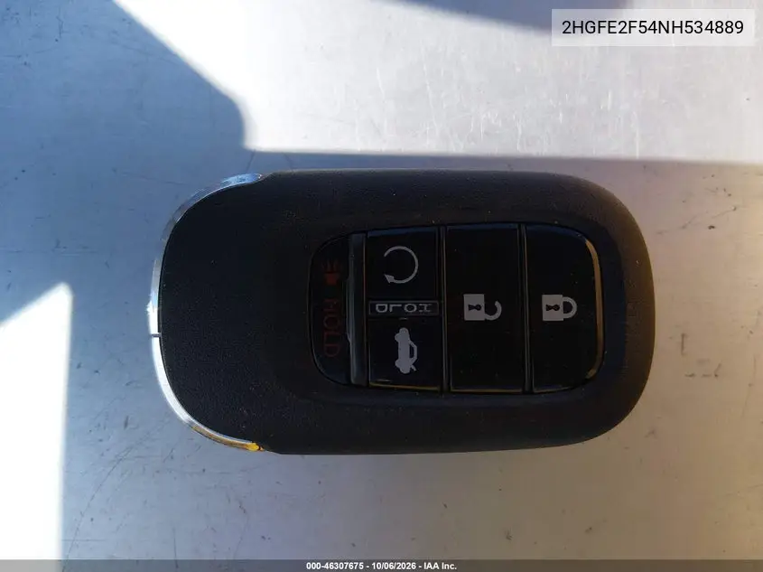 2022 HONDA CIVIC VIN 2HGFE2F54NH534889 — фото 11