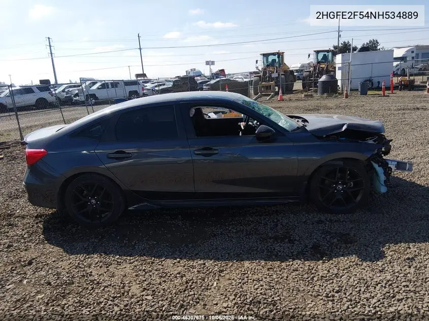 2022 HONDA CIVIC VIN 2HGFE2F54NH534889 — фото 14