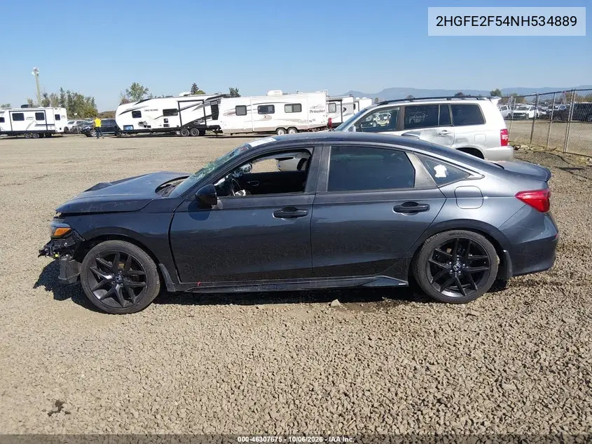 2022 HONDA CIVIC VIN 2HGFE2F54NH534889 — фото 15