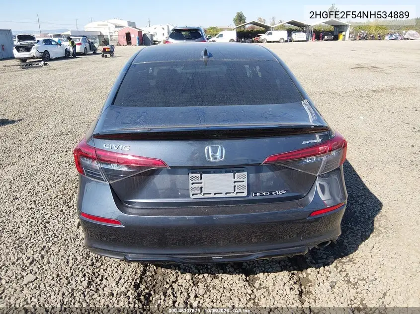 2022 HONDA CIVIC VIN 2HGFE2F54NH534889 — фото 17