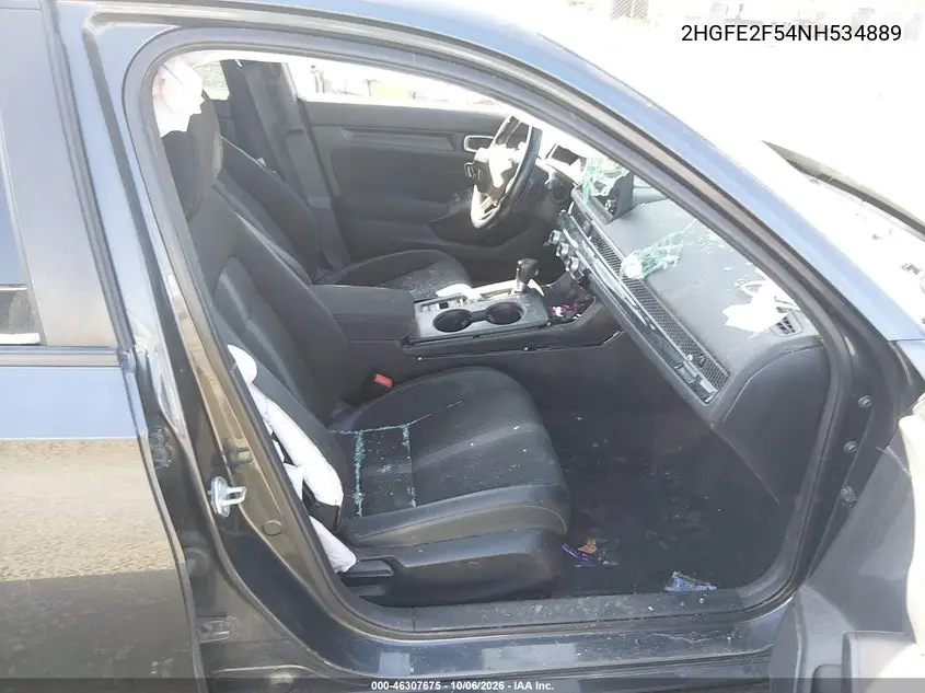 2022 HONDA CIVIC VIN 2HGFE2F54NH534889 — фото 5