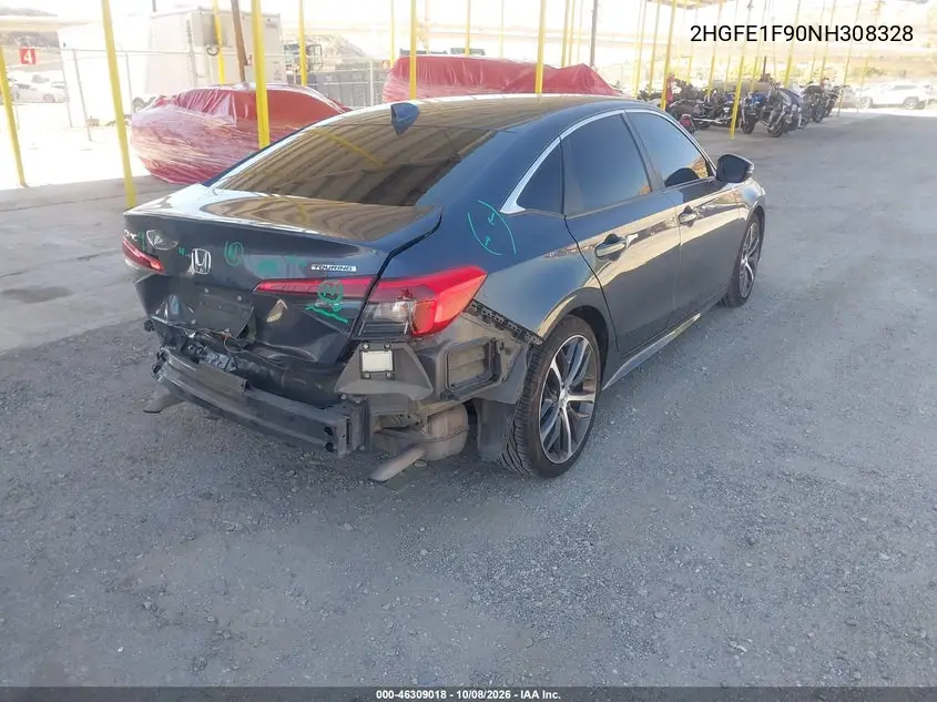 2022 HONDA CIVIC VIN 2HGFE1F90NH308328 — фото 4