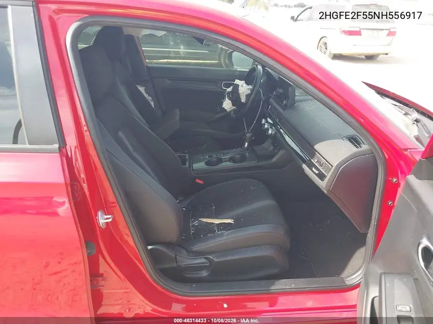 2022 HONDA CIVIC VIN 2HGFE2F55NH556917 — фото 5