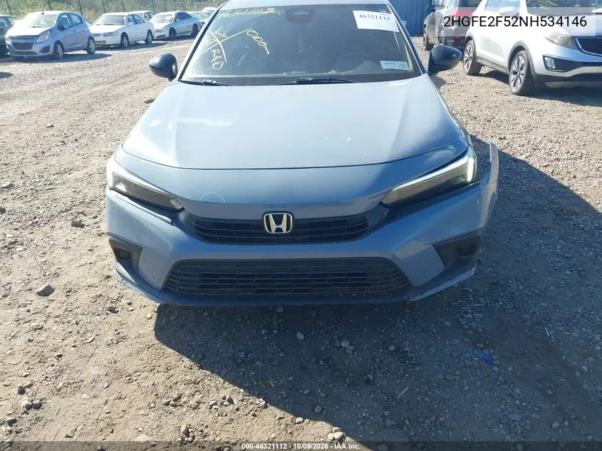 2022 HONDA CIVIC VIN 2HGFE2F52NH534146 — фото 12